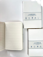 Minimalist White A6 Lined Notebook – 160 Pages