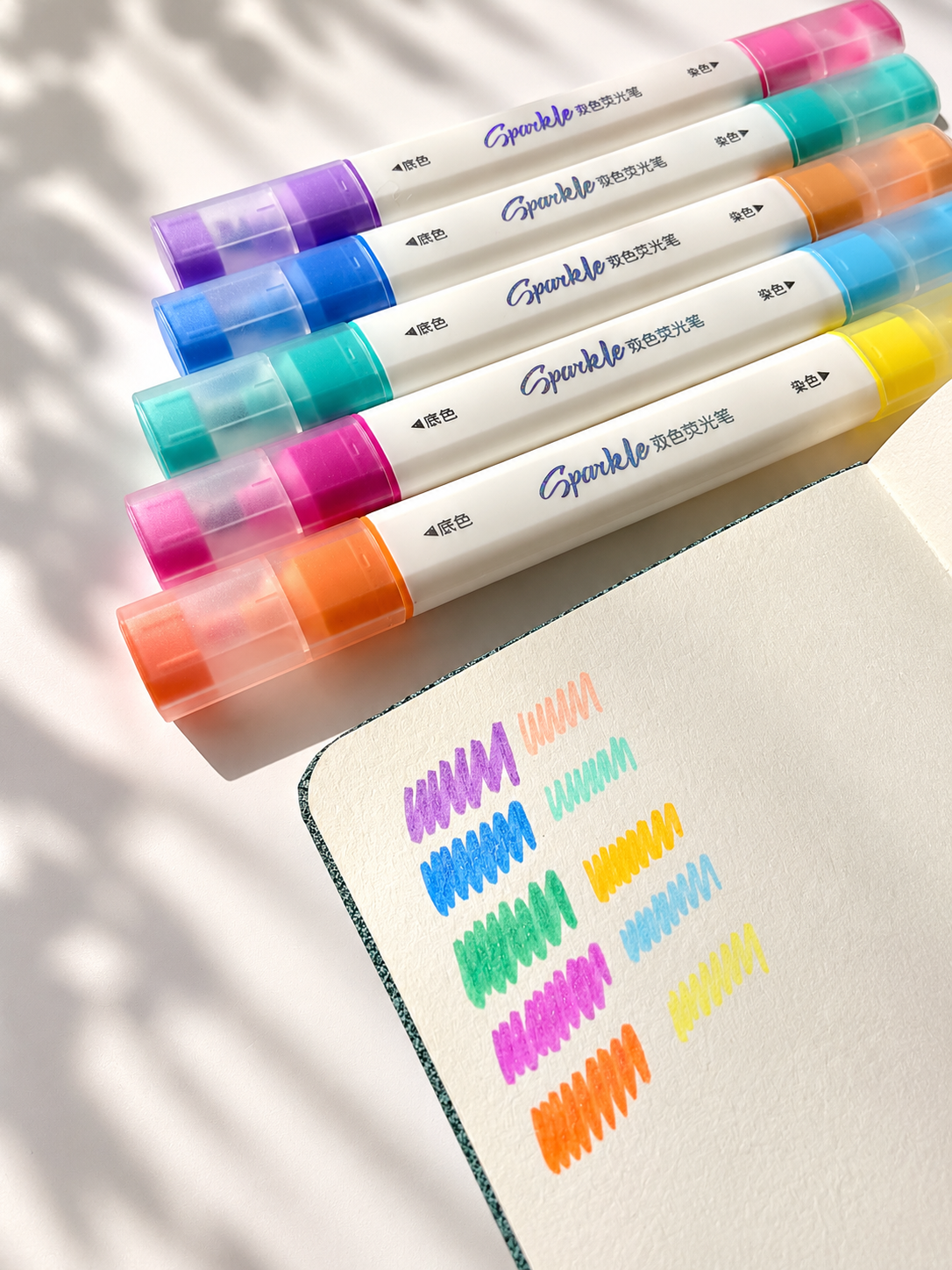 🌈 Rainbow Dual-Tip Markers – 5-Piece Set