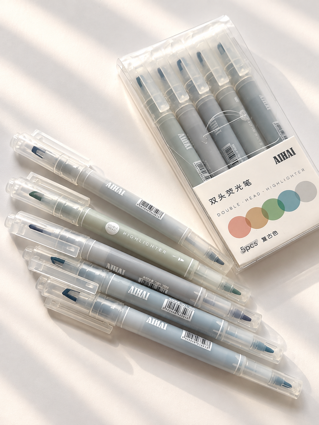 Double-Ended Highlighter Set - 5pieces