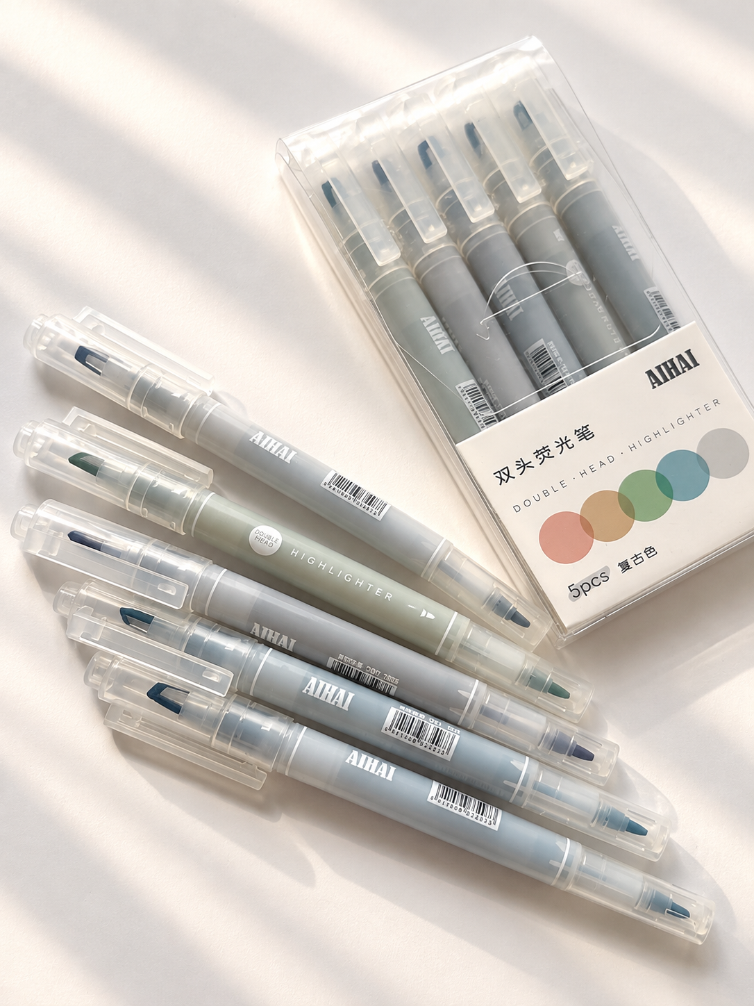 Double-Ended Highlighter Set - 5pieces