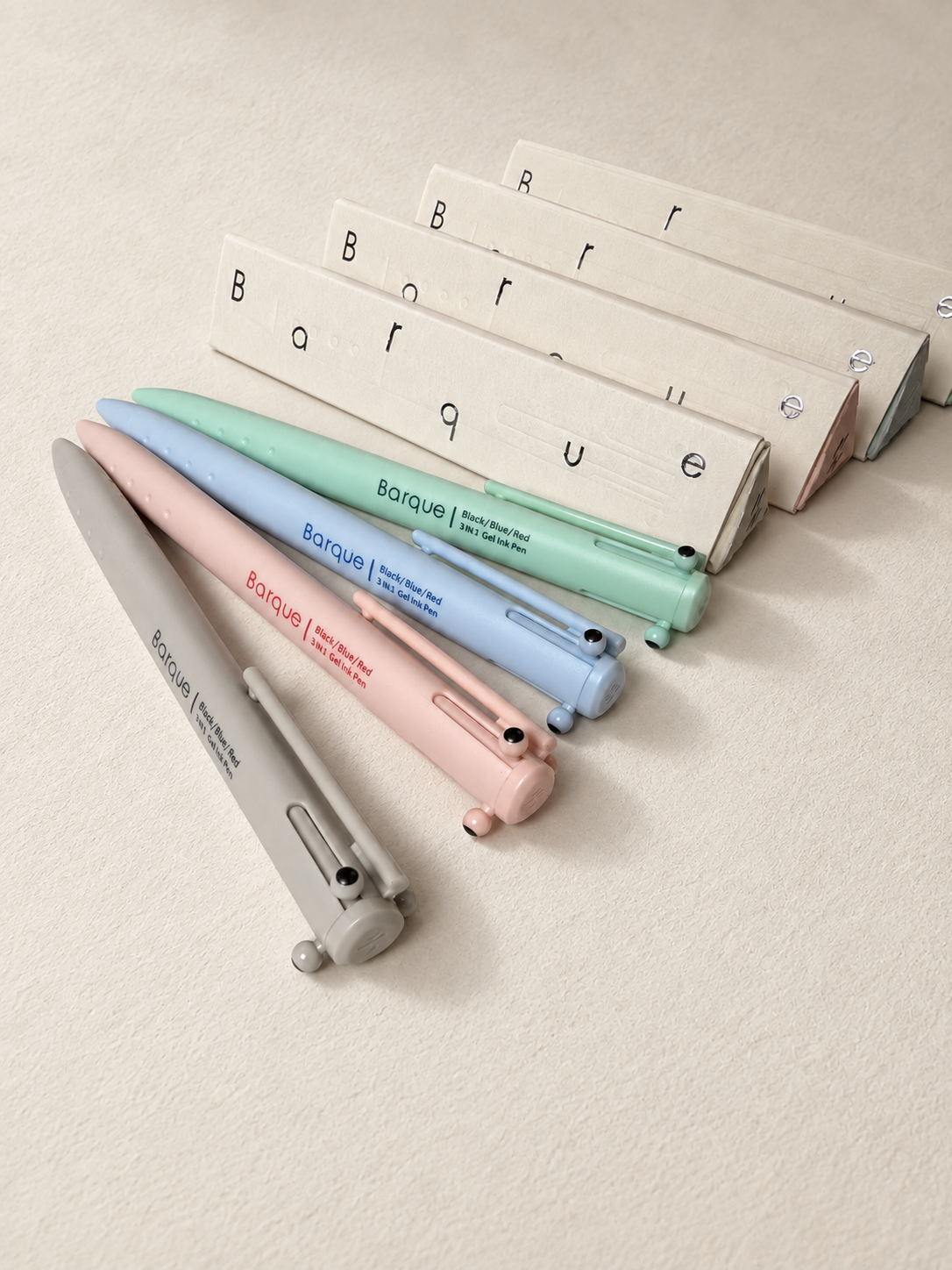 Barque 3-Color Gel Pen🖊️