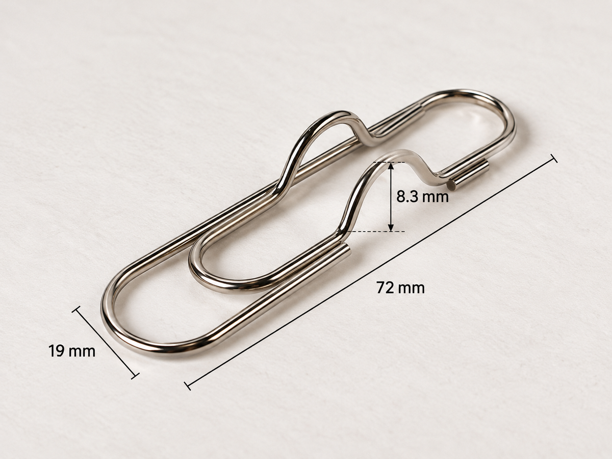 📎 Silver Pen Holder Paper Clips