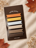 Autumn Ribbon Sticky Notes — 6 Colors