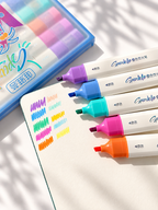 🌈 Rainbow Dual-Tip Markers – 5-Piece Set