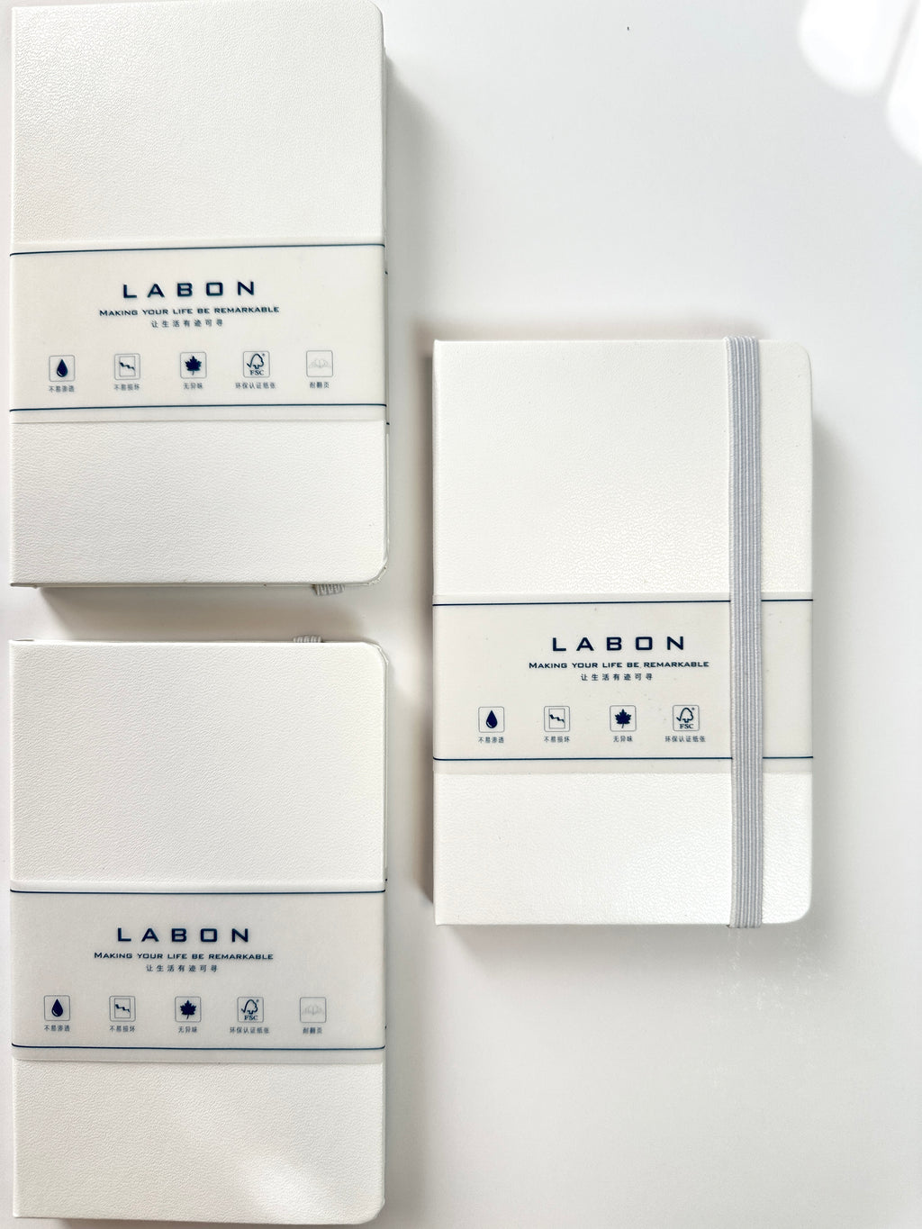Minimalist White A6 Lined Notebook – 160 Pages