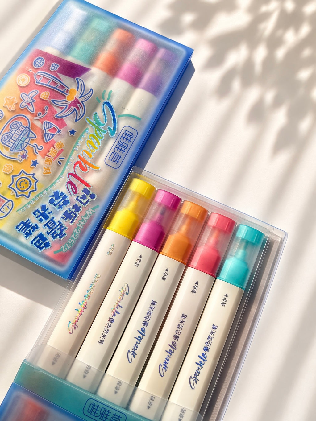 🌈 Rainbow Dual-Tip Markers – 5-Piece Set