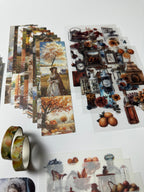 Cozy Autumn Journaling Gift Set (124pcs)