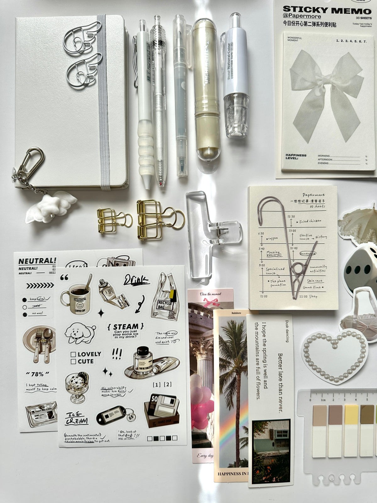 Minimal Moments - Curated Stationery Bundle 🤍